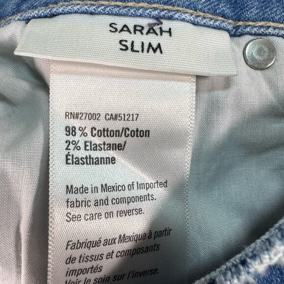 Paige Sarah High Rise Shorts Distressed Cut Offs Jean Denim Raw Hem Size 27 - Picture 3 of 7